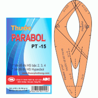 Thước Parabol-Hypecbol học sinh, PT15